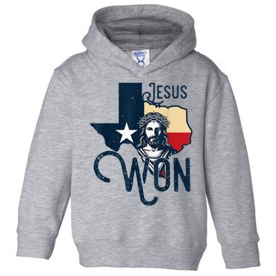 Jesus Won Texas Christianity Religion Jesus Won Texas Toddler Hoodie