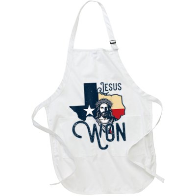 Jesus Won Texas Christianity Religion Jesus Won Texas Apron
