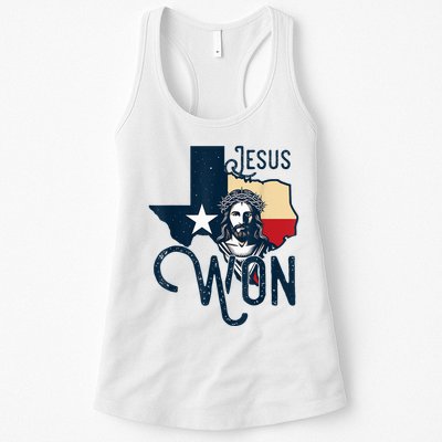 Jesus Won Texas Christianity Religion Jesus Won Texas Womens Tank Top