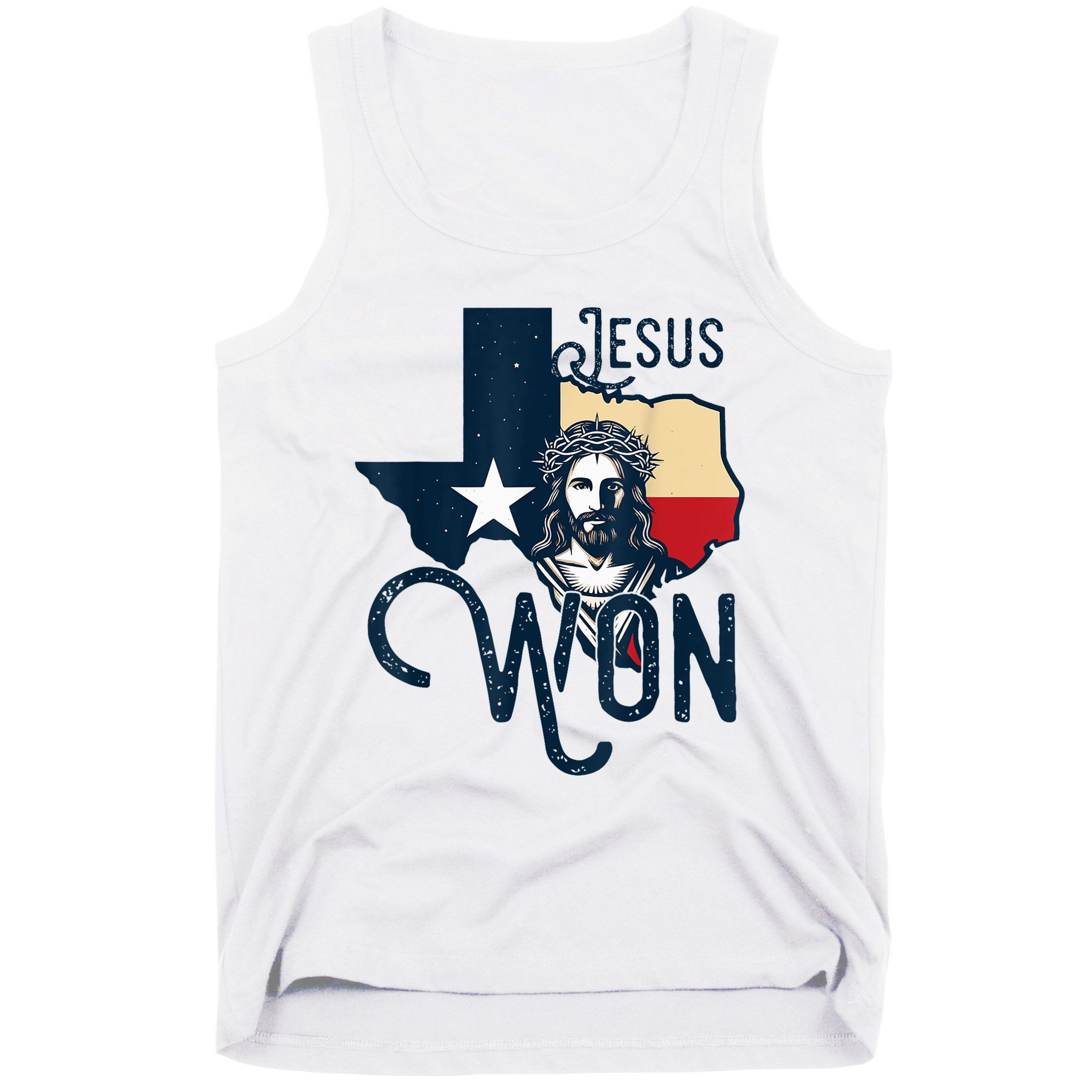Jesus Won Texas Christianity Religion Jesus Won Texas Tank Top