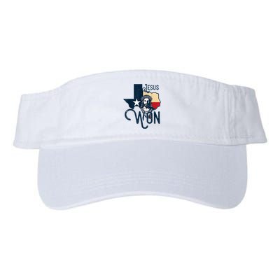 Jesus Won Texas Christianity Religion Jesus Won Texas Visor