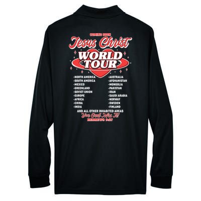 Jesus World Tour Christian Music Faith Concert Performance Long Sleeve Polo