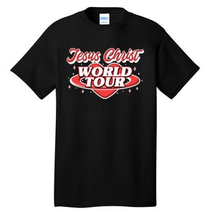 Jesus World Tour Christian Music Faith Concert Tall T-Shirt