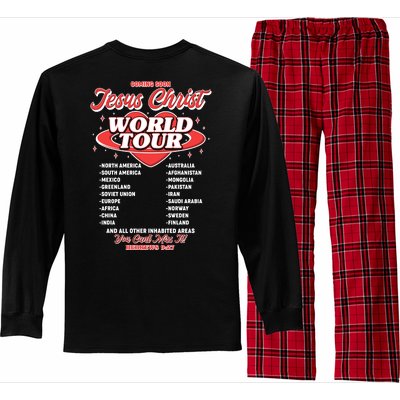 Jesus World Tour Christian Music Faith Concert Long Sleeve Pajama Set