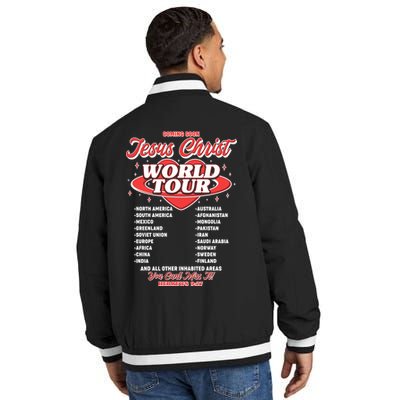 Jesus World Tour Christian Music Faith Concert Insulated Varsity Jacket