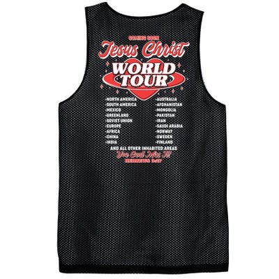 Jesus World Tour Christian Music Faith Concert Mesh Reversible Basketball Jersey Tank