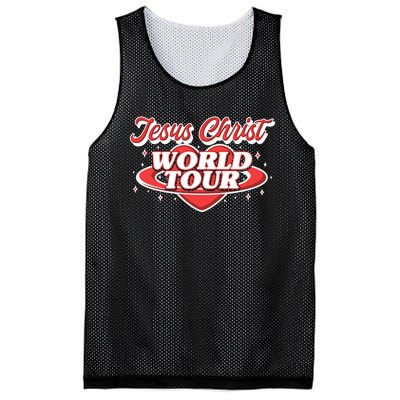 Jesus World Tour Christian Music Faith Concert Mesh Reversible Basketball Jersey Tank