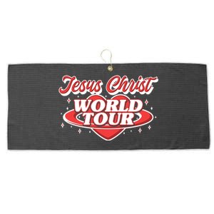 Jesus World Tour Christian Music Faith Concert Large Microfiber Waffle Golf Towel