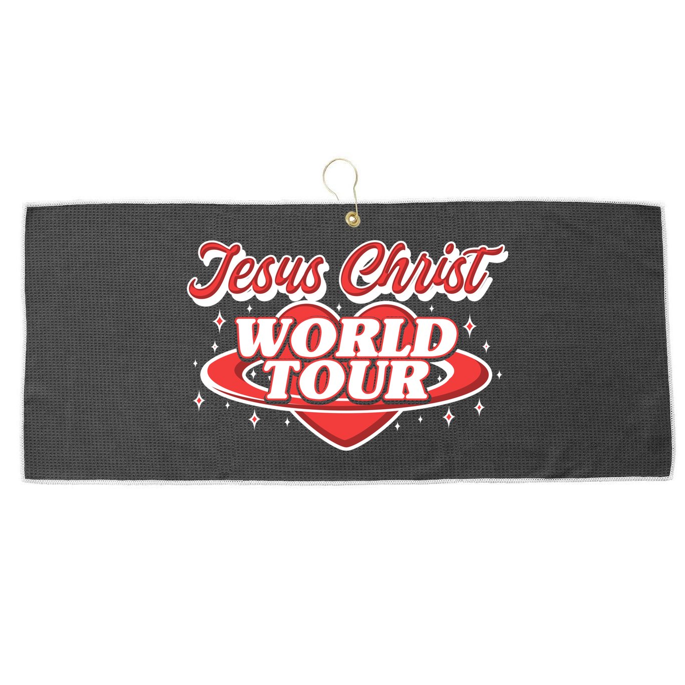 Jesus World Tour Christian Music Faith Concert Large Microfiber Waffle Golf Towel