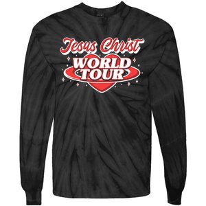 Jesus World Tour Christian Music Faith Concert Tie-Dye Long Sleeve Shirt