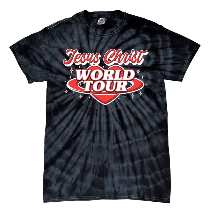 Jesus World Tour Christian Music Faith Concert Tie-Dye T-Shirt