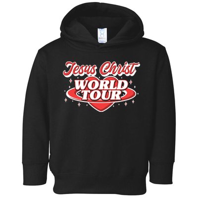 Jesus World Tour Christian Music Faith Concert Toddler Hoodie