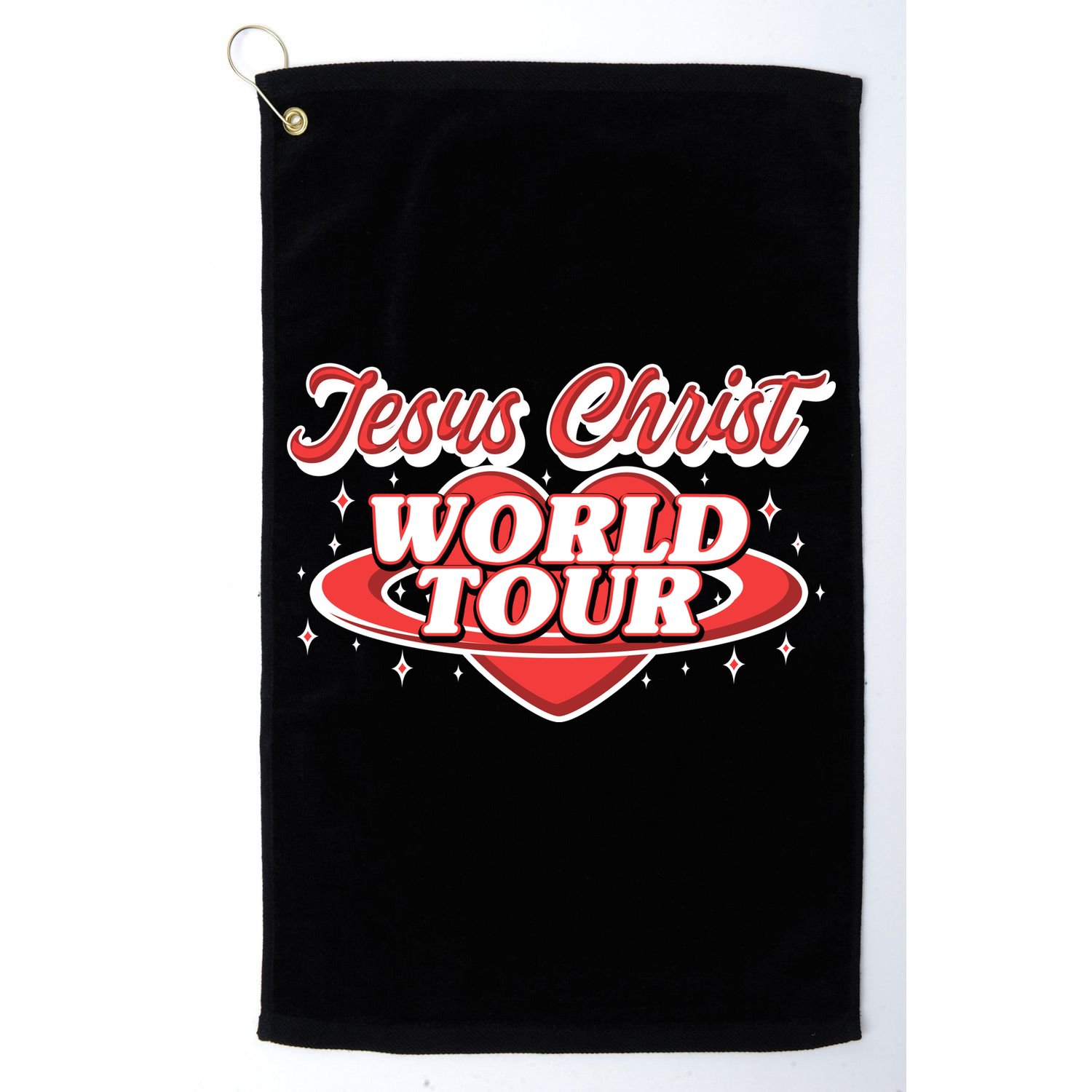Jesus World Tour Christian Music Faith Concert Golf Towel