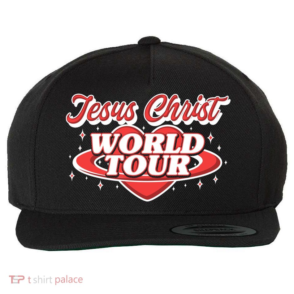 Jesus World Tour Christian Music Faith Concert Wool Snapback Cap