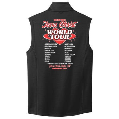 Jesus World Tour Christian Music Faith Concert Collective Smooth Fleece Vest