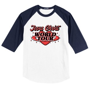 Jesus World Tour Christian Music Faith Concert Baseball Sleeve Shirt