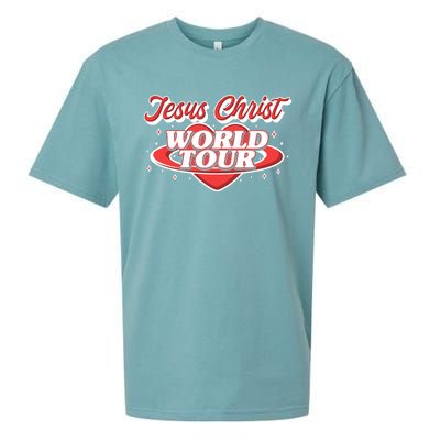 Jesus World Tour Christian Music Faith Concert Sueded Cloud Jersey T-Shirt