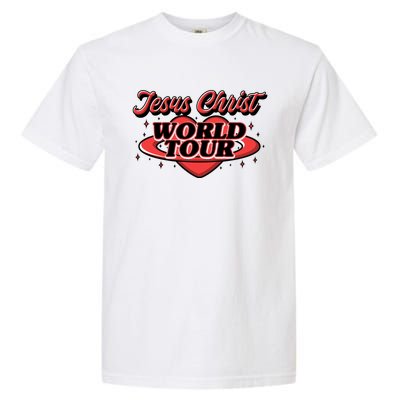 Jesus World Tour Christian Music Faith Concert Garment-Dyed Heavyweight T-Shirt