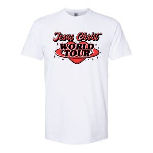 Jesus World Tour Christian Music Faith Concert Softstyle CVC T-Shirt