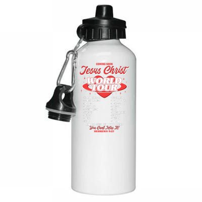 Jesus World Tour Christian Music Faith Concert Aluminum Water Bottle