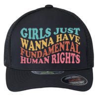 Just Want to Have Fundamental Human Rights Feminist Flexfit Unipanel Trucker Cap