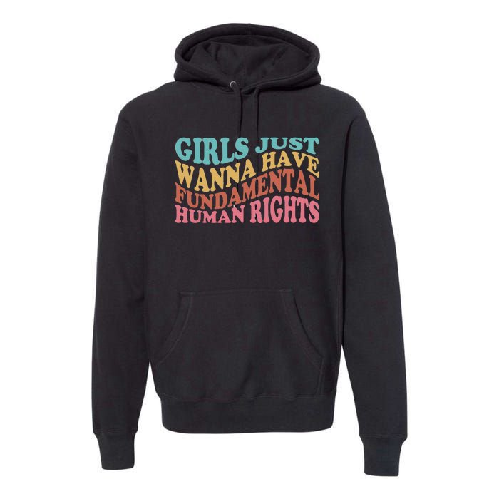 Just Want to Have Fundamental Human Rights Feminist Premium Hoodie