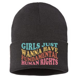 Just Want to Have Fundamental Human Rights Feminist Sustainable Knit Beanie