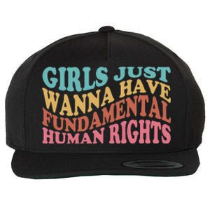 Just Want to Have Fundamental Human Rights Feminist Wool Snapback Cap