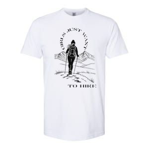 Just Want To Hike Hiking Softstyle CVC T-Shirt