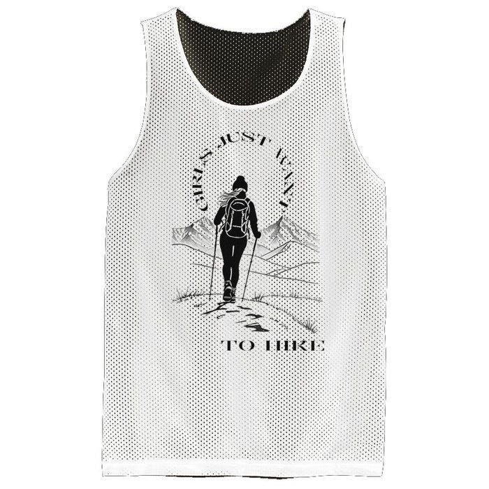 Just Want To Hike Hiking Mesh Reversible Basketball Jersey Tank