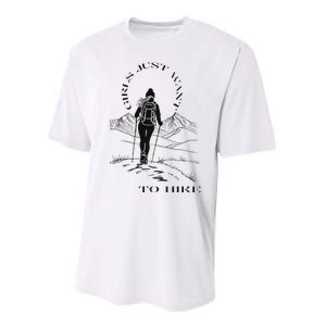 Just Want To Hike Hiking Performance Sprint T-Shirt