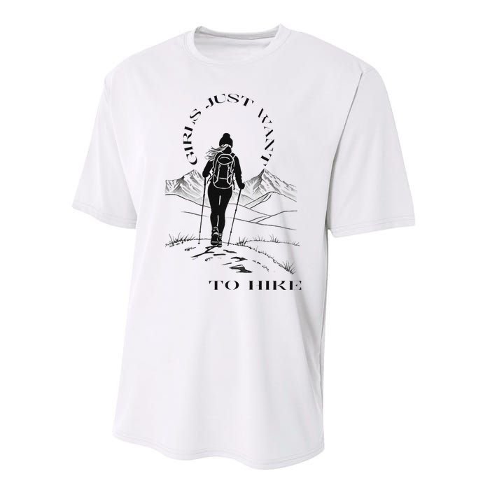 Just Want To Hike Hiking Performance Sprint T-Shirt