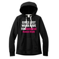 Just Want To Have Fundamental Human Rights Feminist Women's Fleece Hoodie