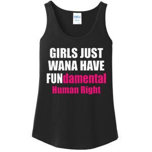 Just Want To Have Fundamental Human Rights Feminist Ladies Essential Tank