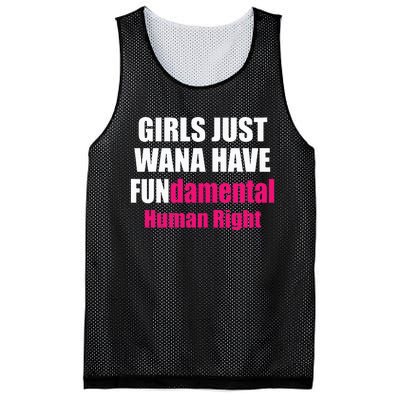 Just Want To Have Fundamental Human Rights Feminist Mesh Reversible Basketball Jersey Tank