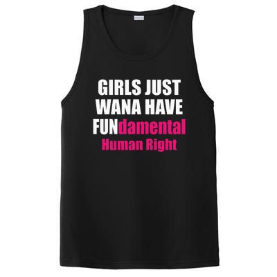 Just Want To Have Fundamental Human Rights Feminist PosiCharge Competitor Tank