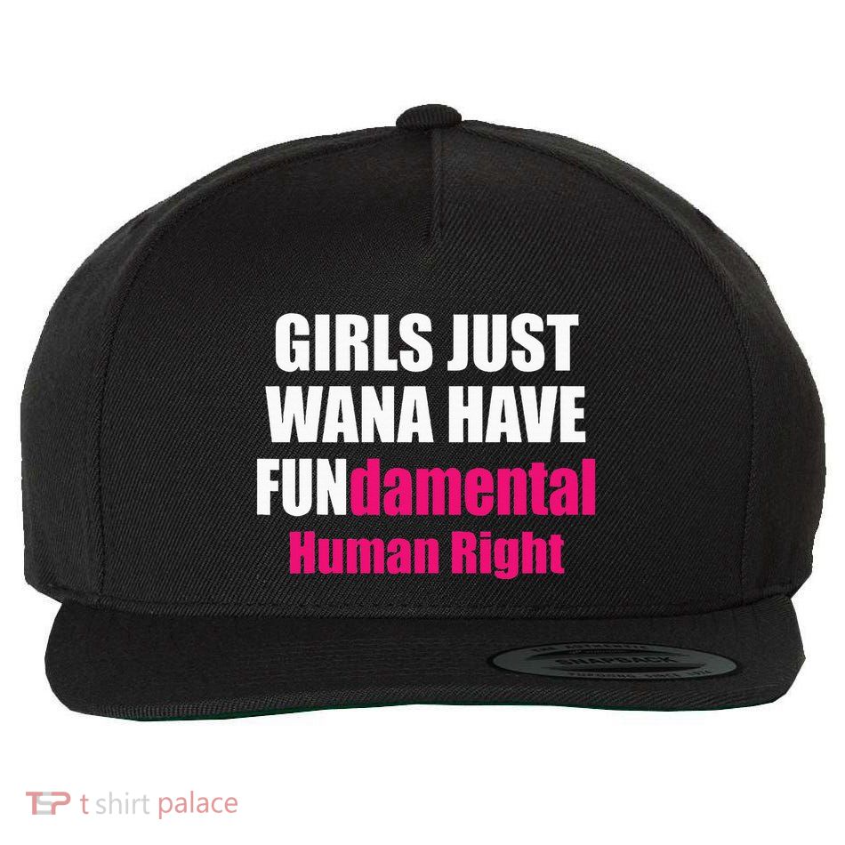 Just Want To Have Fundamental Human Rights Feminist Wool Snapback Cap