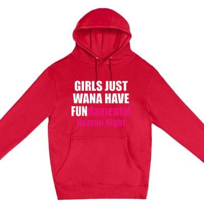 Just Want To Have Fundamental Human Rights Feminist Premium Pullover Hoodie