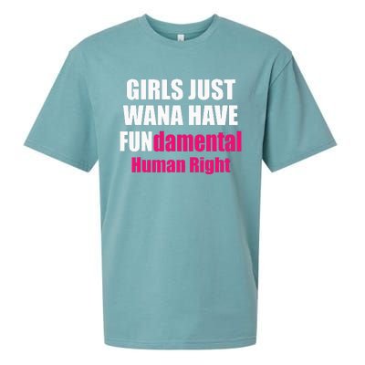 Just Want To Have Fundamental Human Rights Feminist Sueded Cloud Jersey T-Shirt