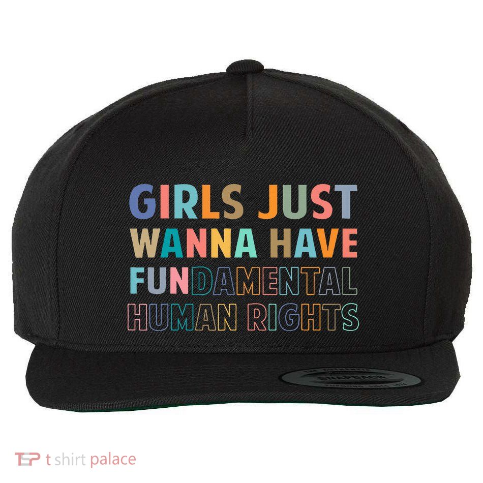 Just Want To Have Fundamental Human Rights Feminist Wool Snapback Cap