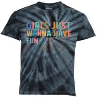 Just Want To Have Fundamental Human Rights Feminist Kids Tie-Dye T-Shirt