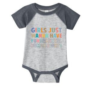 Just Want To Have Fundamental Human Rights Feminist Infant Baby Jersey Bodysuit