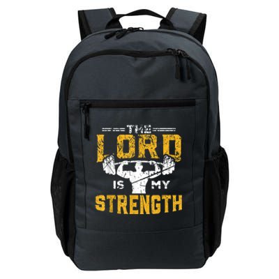 Jesus Workout The Lord Is My Strength Christian Gym Daily Commute Backpack