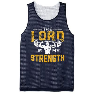 Jesus Workout The Lord Is My Strength Christian Gym Mesh Reversible Basketball Jersey Tank