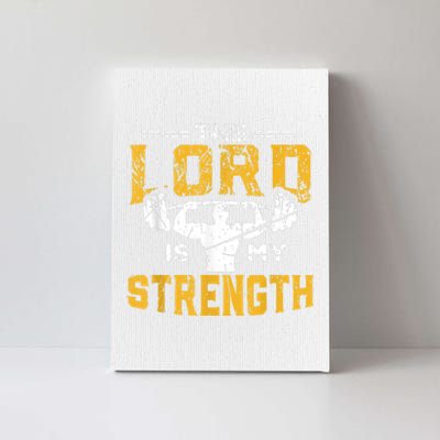 Jesus Workout The Lord Is My Strength Christian Gym Canvas