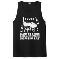 Just Want To Grill Some Meat Fun Bbq Barbecue Grill Dad PosiCharge Competitor Tank