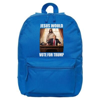 Jesus Would Votes For Trump 2024 Election Gift 16 in Basic Backpack