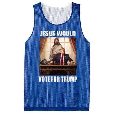 Jesus Would Votes For Trump 2024 Election Gift Mesh Reversible Basketball Jersey Tank