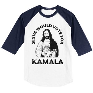 Jesus Would Vote For Kamala Harris Walz 2024 Baseball Sleeve Shirt