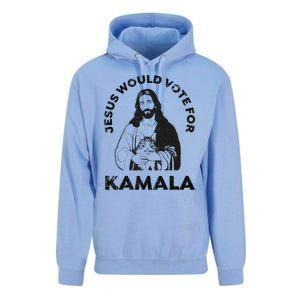 Jesus Would Vote For Kamala Harris Walz 2024 Unisex Surf Hoodie